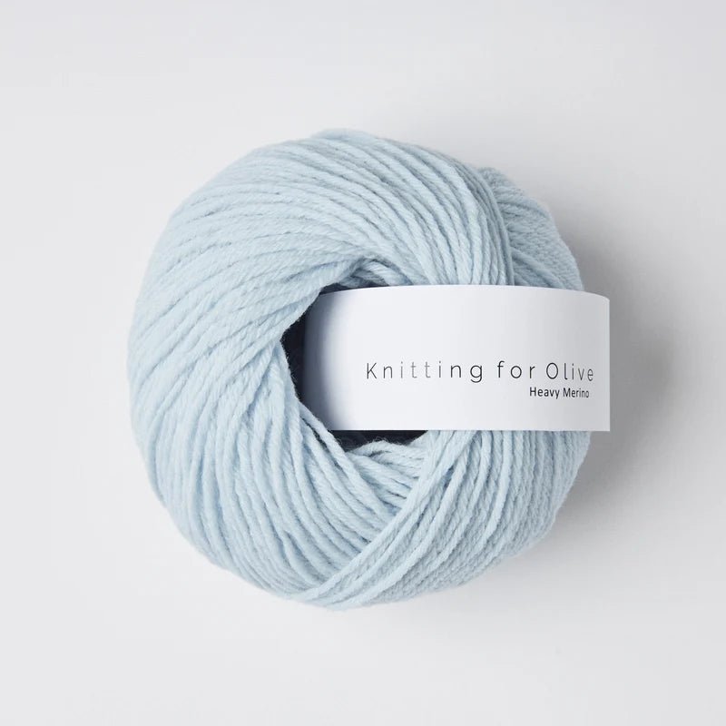 ice blue heavy merino by knitting for olive at Wabi Sabi