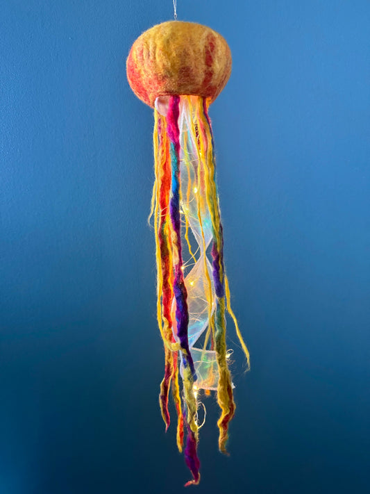 Illuminated Jellyfish Wet Felted Vessels: November 2nd, 10am - 12:30pm by Susan | Wabi Sabi