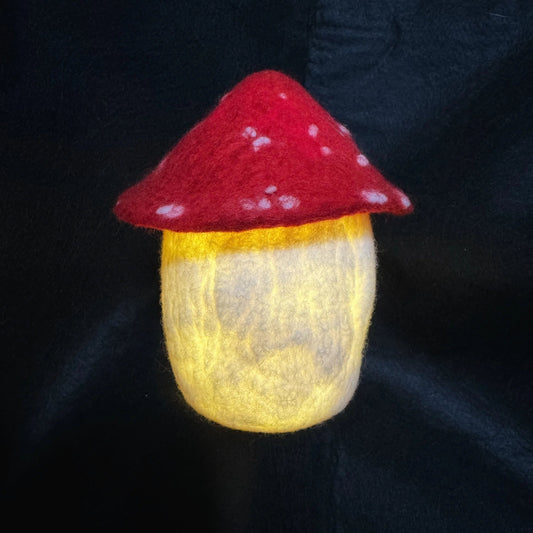 Illuminated Mushrooms Wet Felted Vessels: December 7th, 10am - 12:30pm by Susan | Wabi Sabi