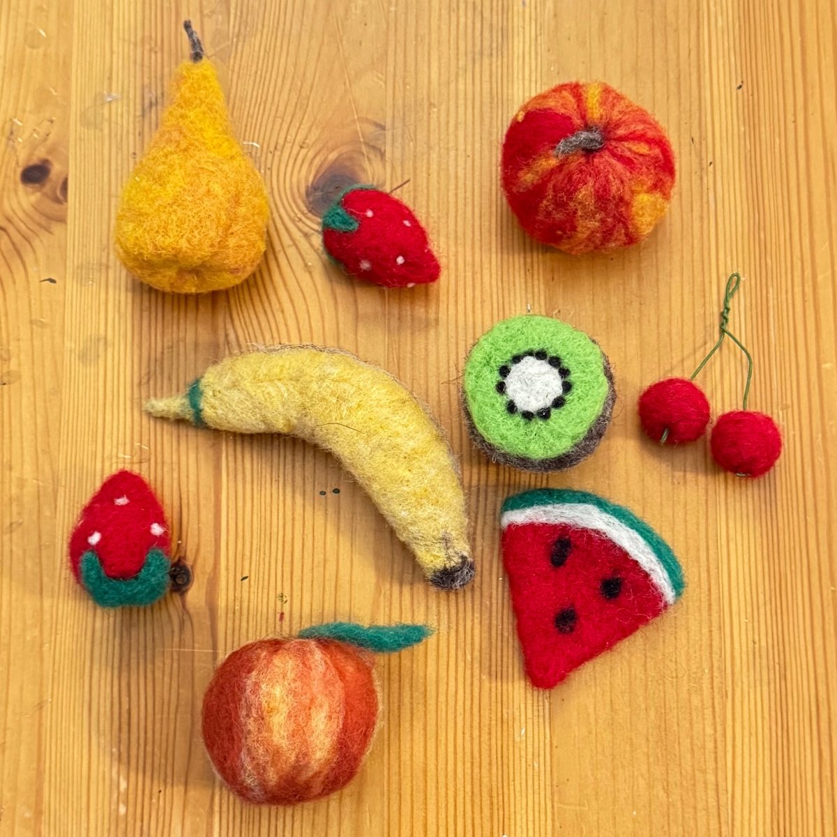 june 22 & 29: 6 - 8pm Felted Fruits by Wabi Sabi at Wabi Sabi