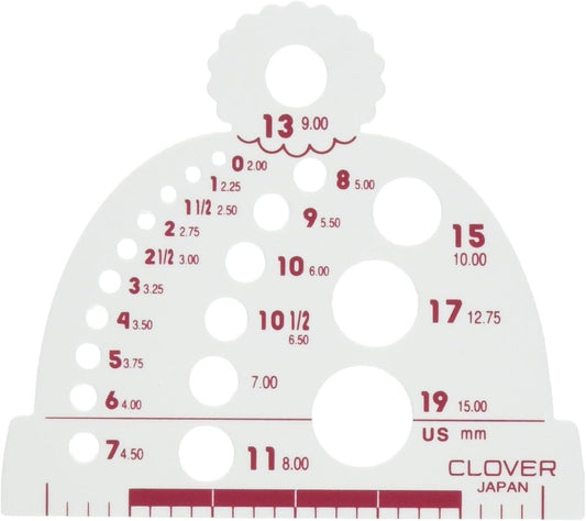 ' ' knitting needle gauge by clover | Wabi Sabi