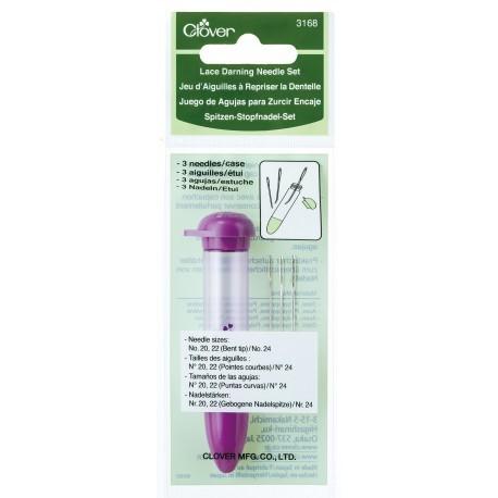 'lace set (purple) ' Darning Needle Set (with case) by Clover | Wabi Sabi