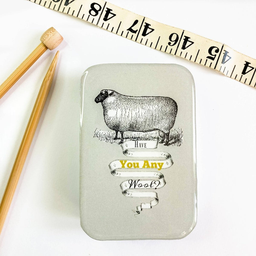Large Have You Any Wool Notions Tin by Firefly Notes at Wabi Sabi