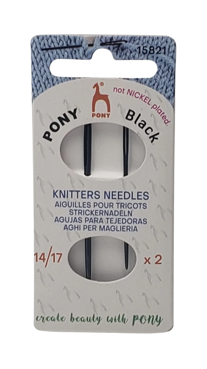 large knitter's needles (size 14/17 x 2 needles) wool & darning needles by pony at Wabi Sabi