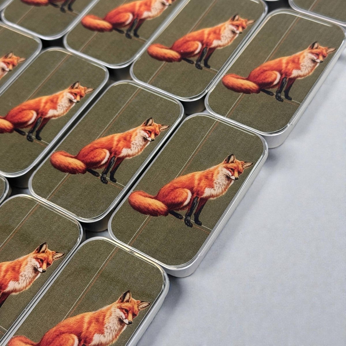 Large Woodland Fox Notions Tin by Firefly Notes at Wabi Sabi