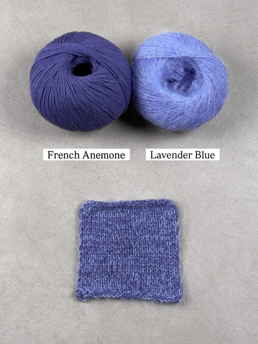 lavender blue french anemone by knitting for olive at Wabi Sabi