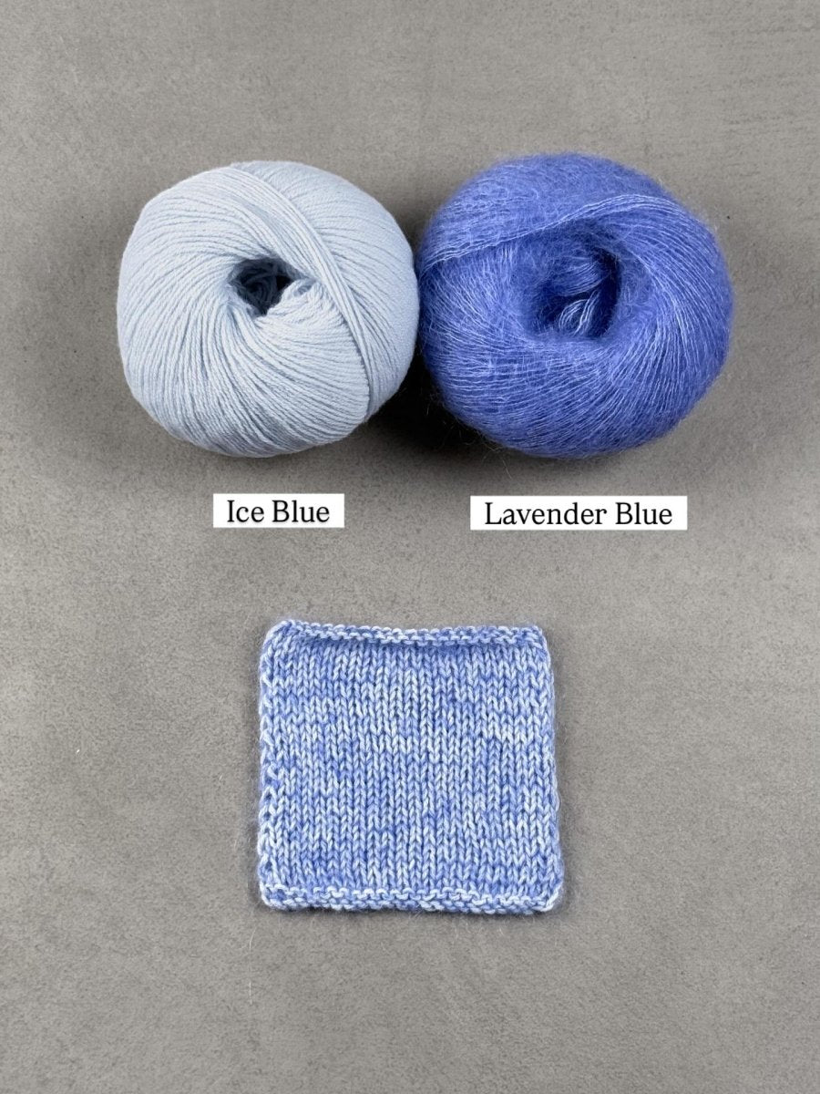 lavender blue ice blue by knitting for olive at Wabi Sabi