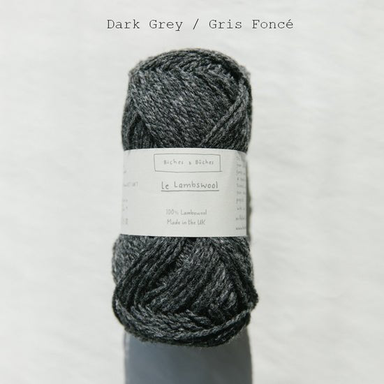 le lambswool - dark grey at Wabi Sabi