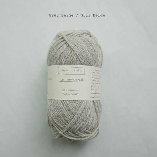 le lambswool - grey beige at Wabi Sabi