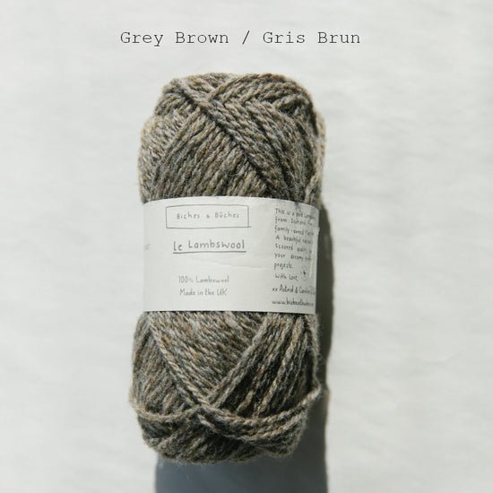 le lambswool - grey brown at Wabi Sabi