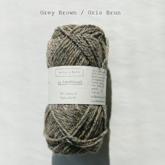 le lambswool - grey brown at Wabi Sabi