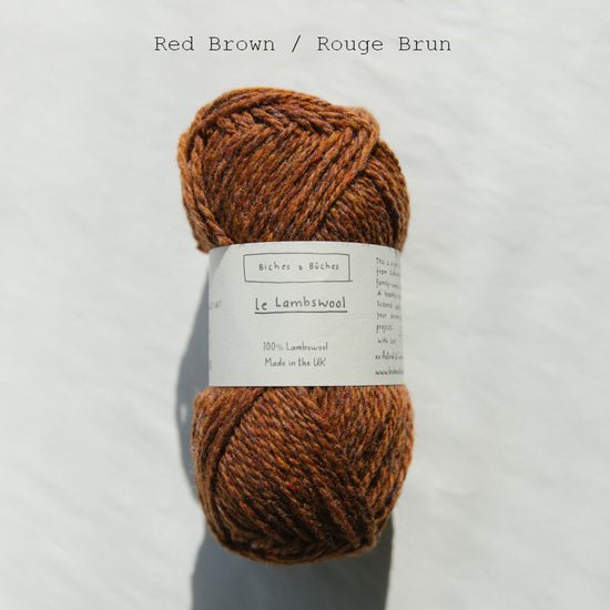 le lambswool - red brown at Wabi Sabi