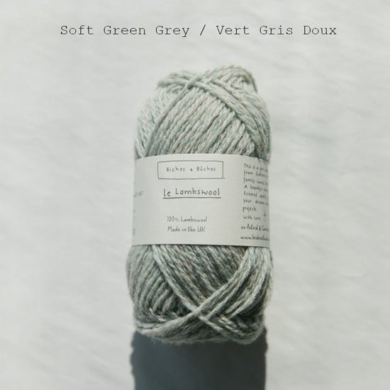 le lambswool - soft green grey at Wabi Sabi