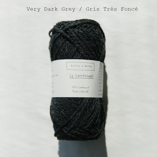 le lambswool - very dark grey at Wabi Sabi