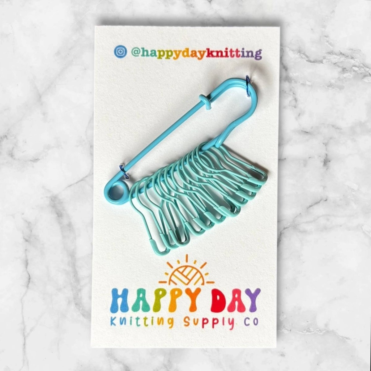 Light Blue stitch holder & marker sets by happy day at Wabi Sabi