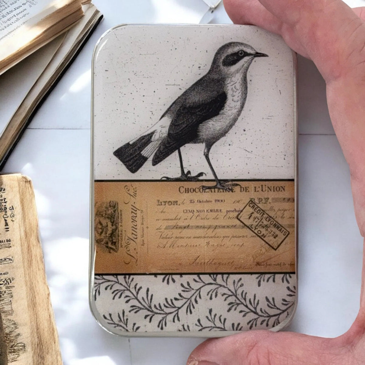 little bird notion tins by firefly notes at Wabi Sabi