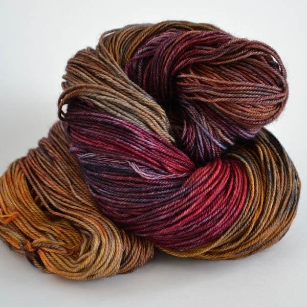 'little burgundy ' dk merino by kat's riverside studio | Wabi Sabi