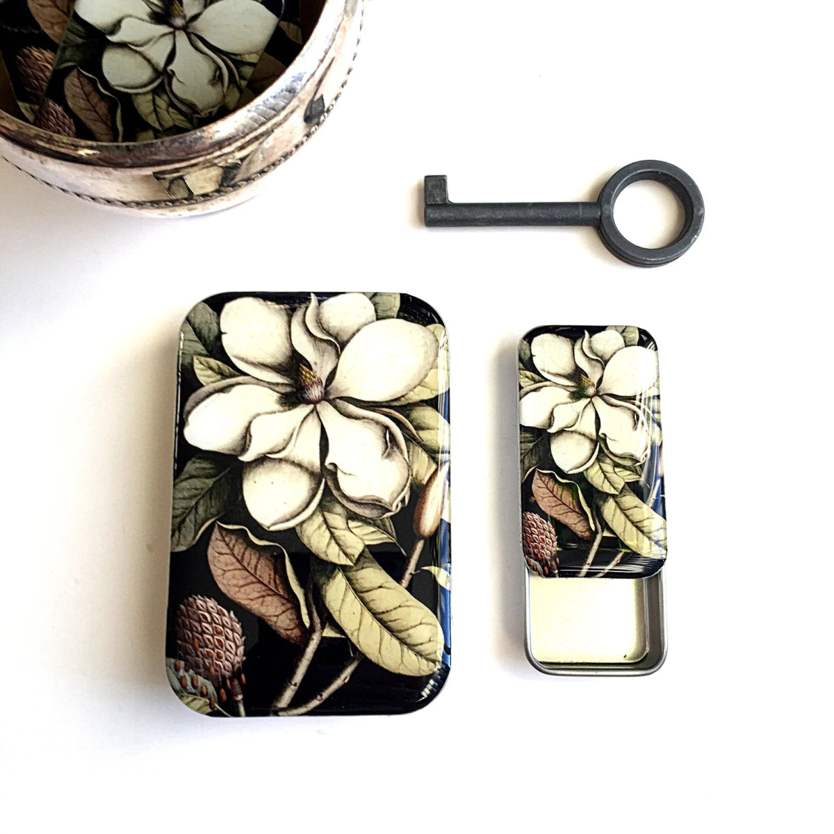 magnolia notion tins by firefly notes at Wabi Sabi