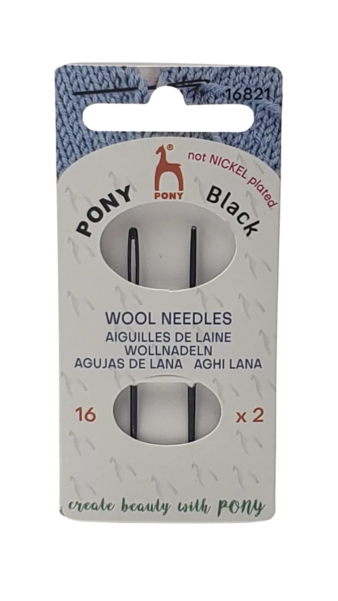 medium wool needles (size 16 x 2 needles) wool & darning needles by pony at Wabi Sabi