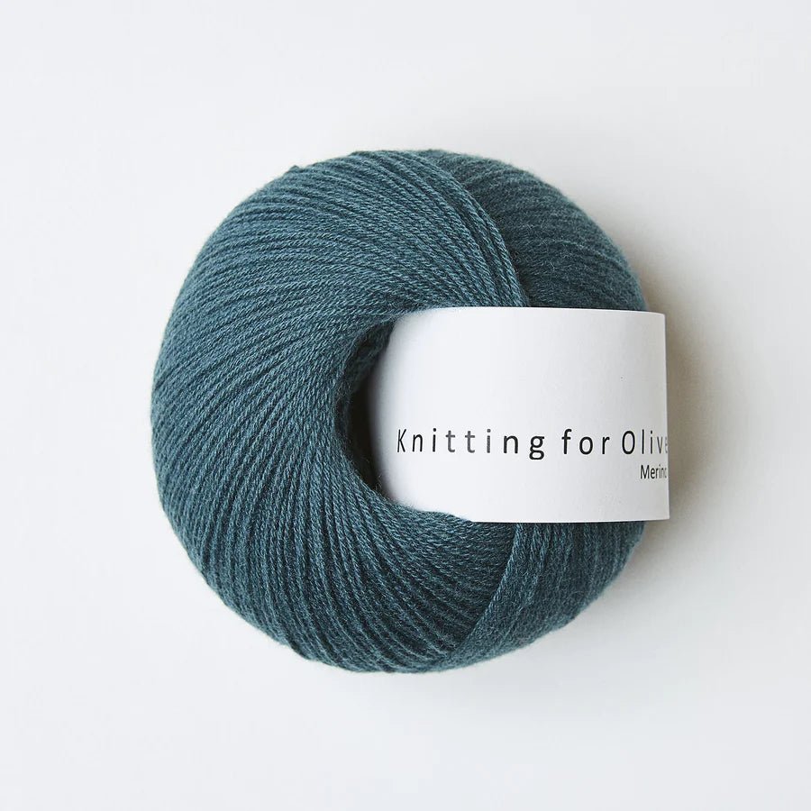 'petroleum green ' merino by knitting for olive | Wabi Sabi