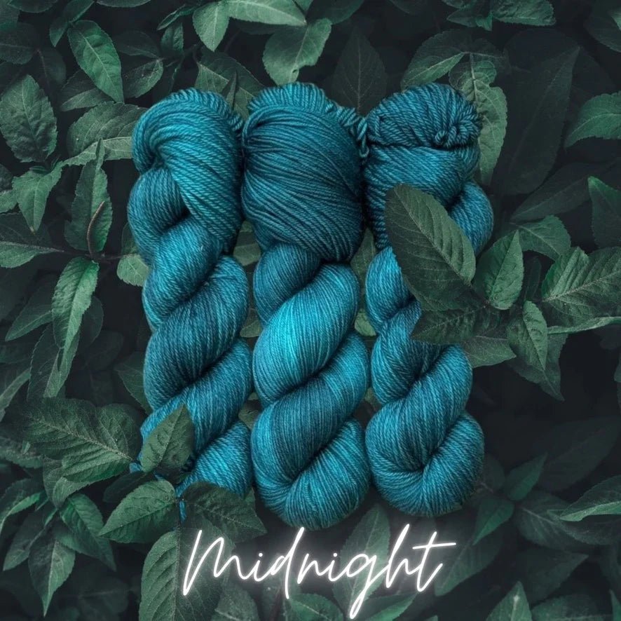 'midnight ' faerie garden fingering by purl passion fibre arts | Wabi Sabi