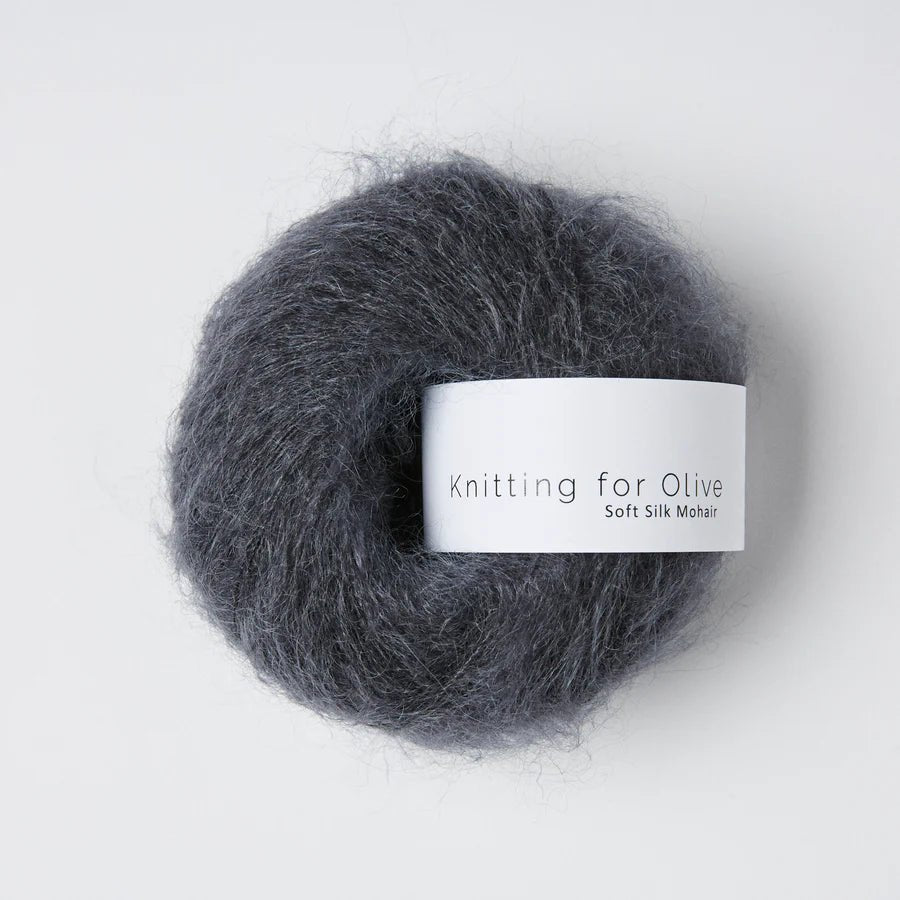 'midnight ' soft silk mohair by knitting for olive | Wabi Sabi