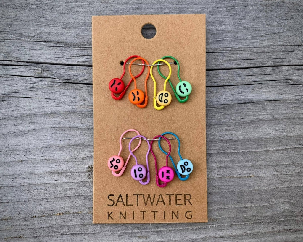 Mood Markers Bulb Pin Stitch/Progress Keepers Set of 8 by happy day at Wabi Sabi