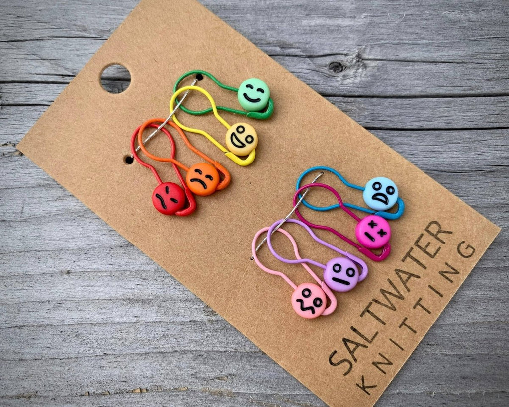 Mood Markers Bulb Pin Stitch/Progress Keepers Set of 8 by happy day at Wabi Sabi