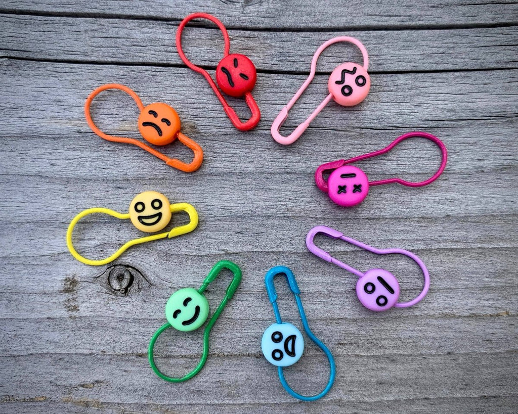 Mood Markers Bulb Pin Stitch/Progress Keepers Set of 8 by happy day at Wabi Sabi
