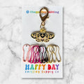 moth stitch marker set by happy day at Wabi Sabi