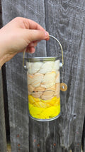 Mountain Avens (NW Territories) provincial flowers paint cans by Koigu Wool Designs at Wabi Sabi
