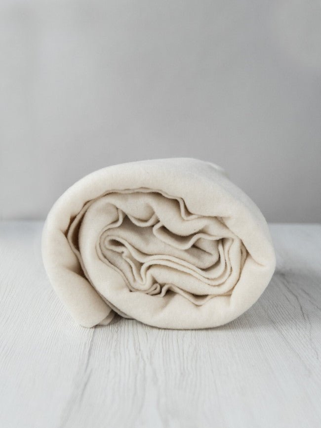 natural white 1.5m x 1m extra - fine merino pre - felt by dyeing house gallery at Wabi Sabi