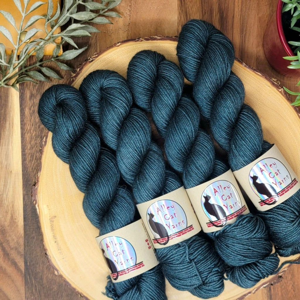 Nautical silk yak DK by alley cat yarns at Wabi Sabi