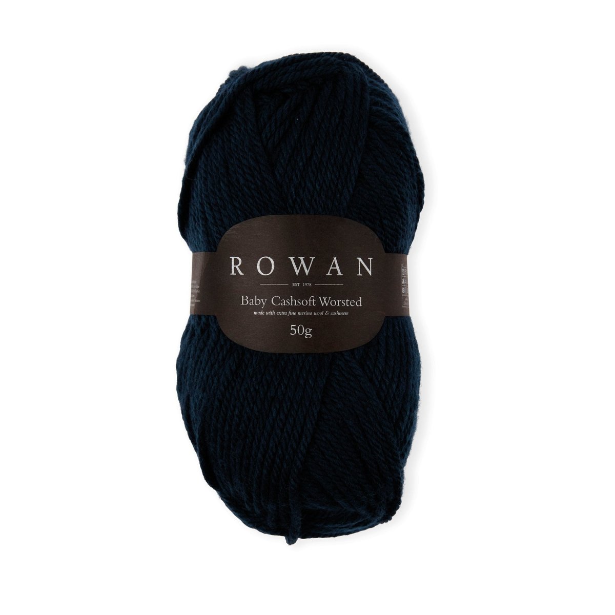navy baby cashsoft worsted by rowan at Wabi Sabi