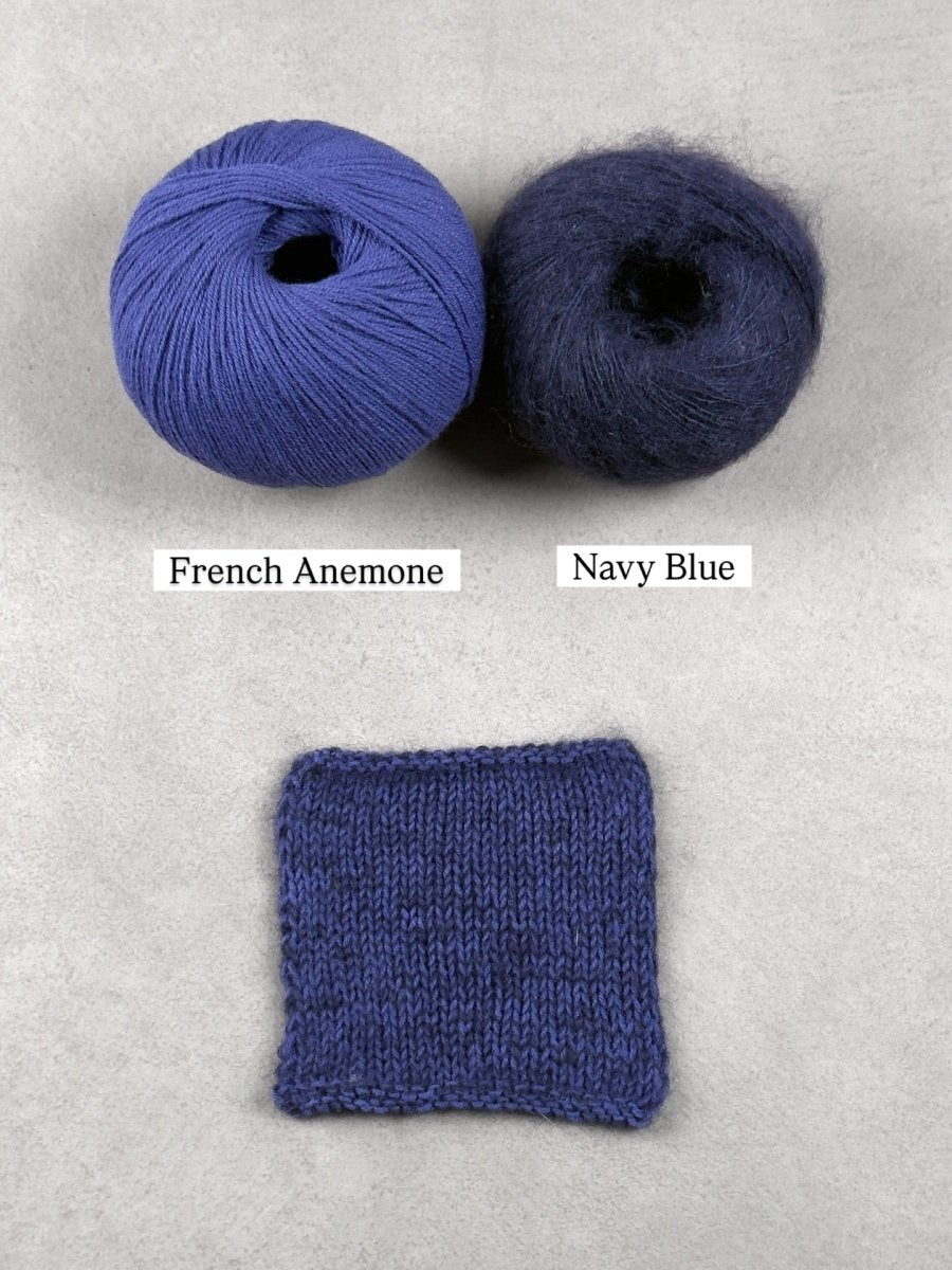 navy blue french anemone by knitting for olive at Wabi Sabi