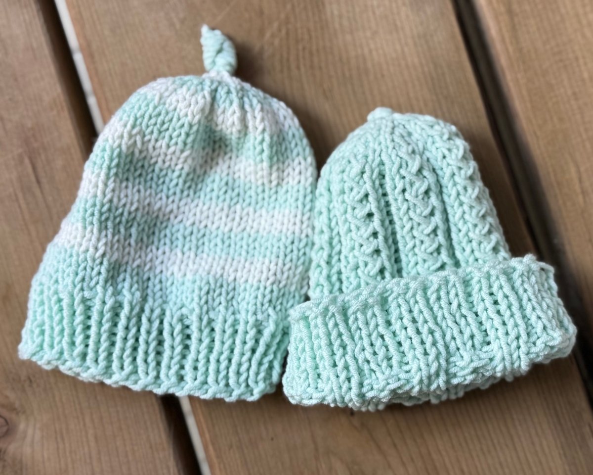newborn hat patterns by impertiknits at Wabi Sabi