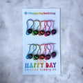 Number Markers - Numbered Locking Bulb Pin Stitch Markers by happy day at Wabi Sabi
