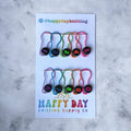 Number Markers - Numbered Locking Bulb Pin Stitch Markers by happy day at Wabi Sabi