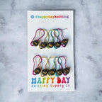 numbered stitch markers by happy day at Wabi Sabi