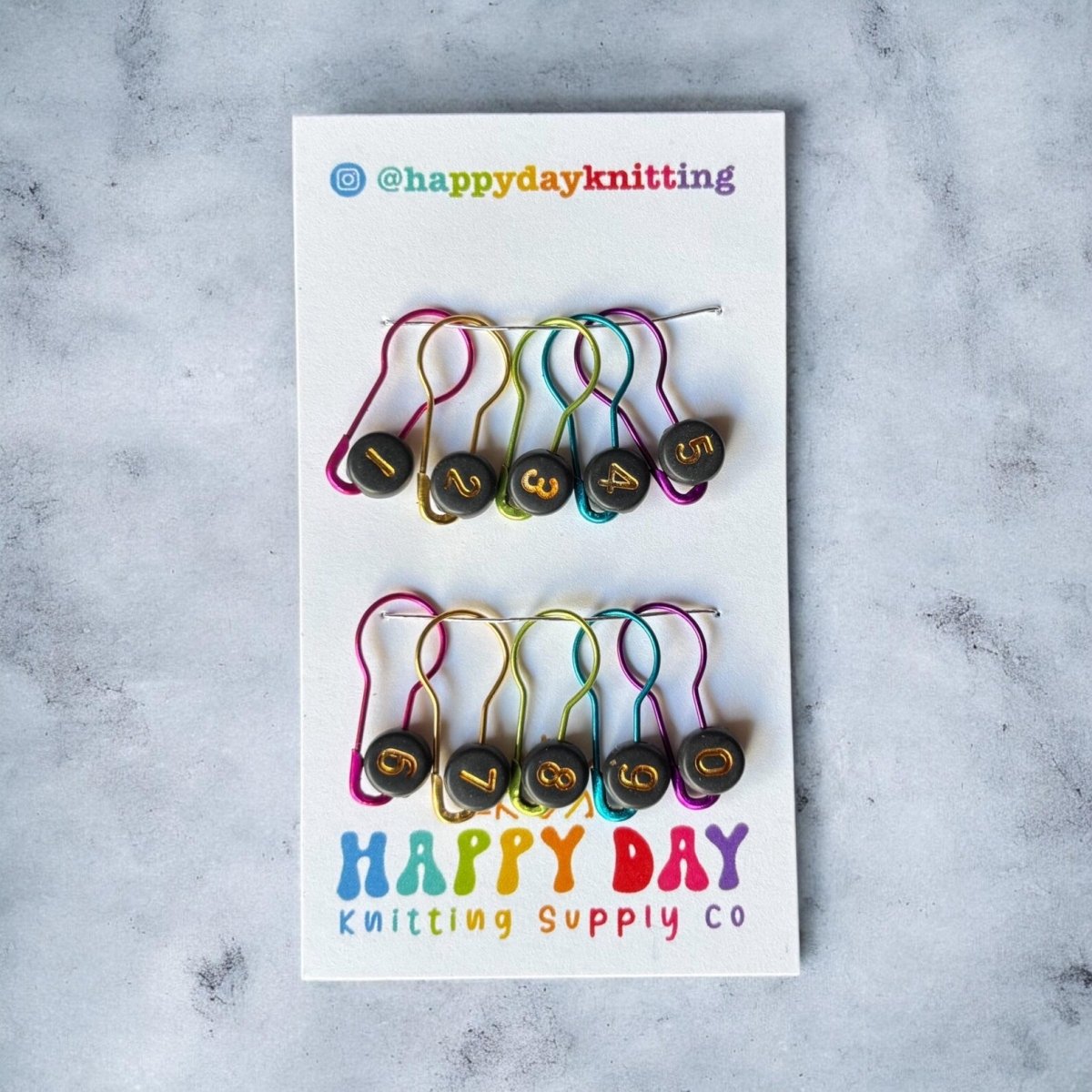 ' ' numbered stitch markers by Happy Day | Wabi Sabi