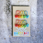 numbered stitch markers by happy day at Wabi Sabi