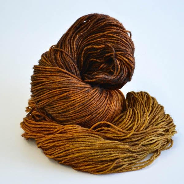 'nutmeg ' 3 - ply merino sock by kat's riverside studio | Wabi Sabi