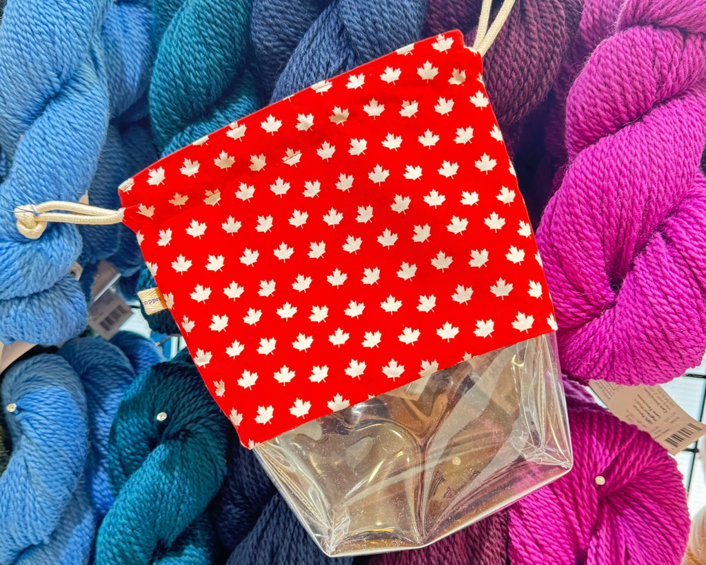 'oh canada ' canada themed project bags: sock size by Doorstopper | Wabi Sabi