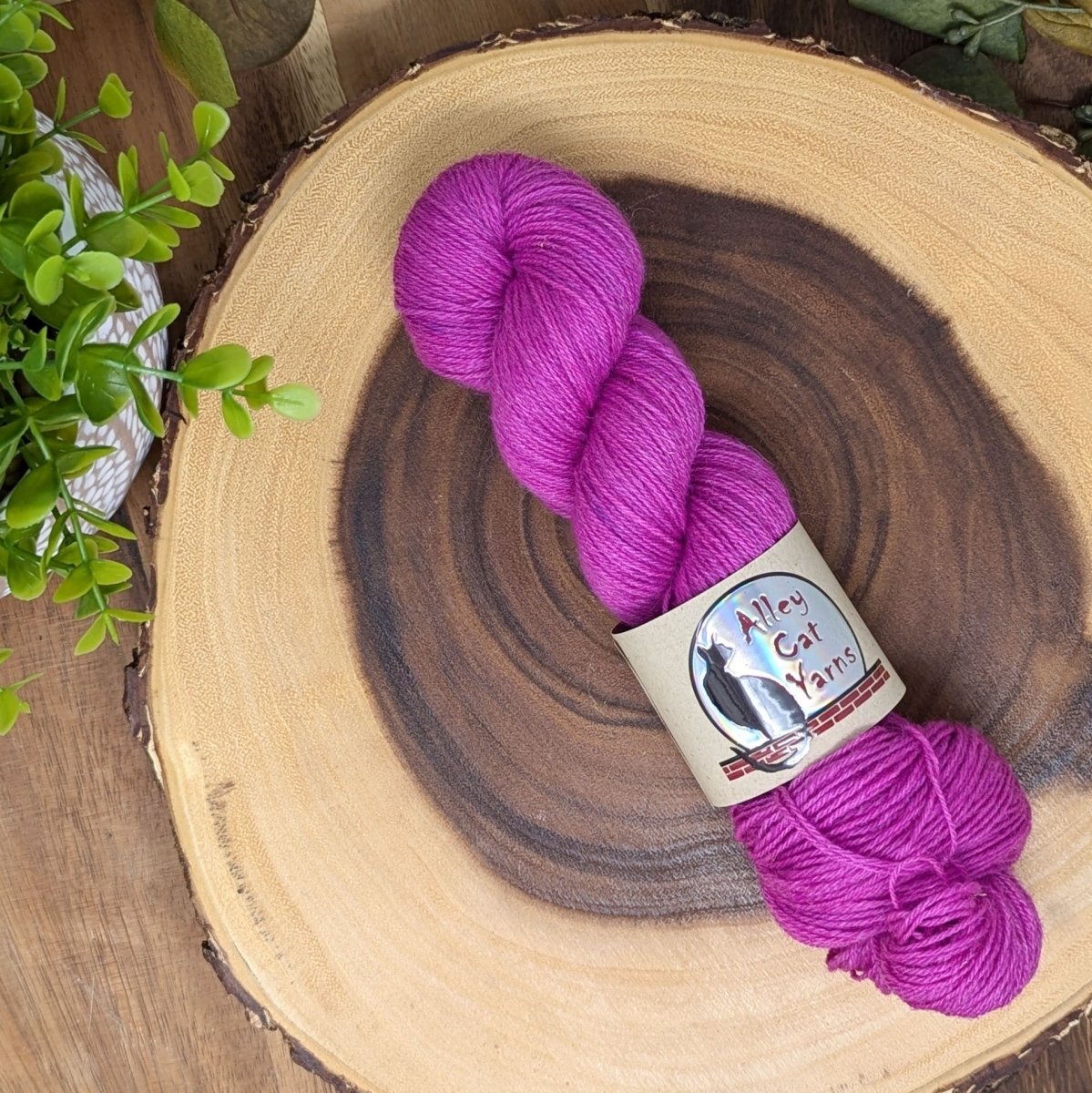 'passionate pink ' ontario sock by alley cat yarns | Wabi Sabi