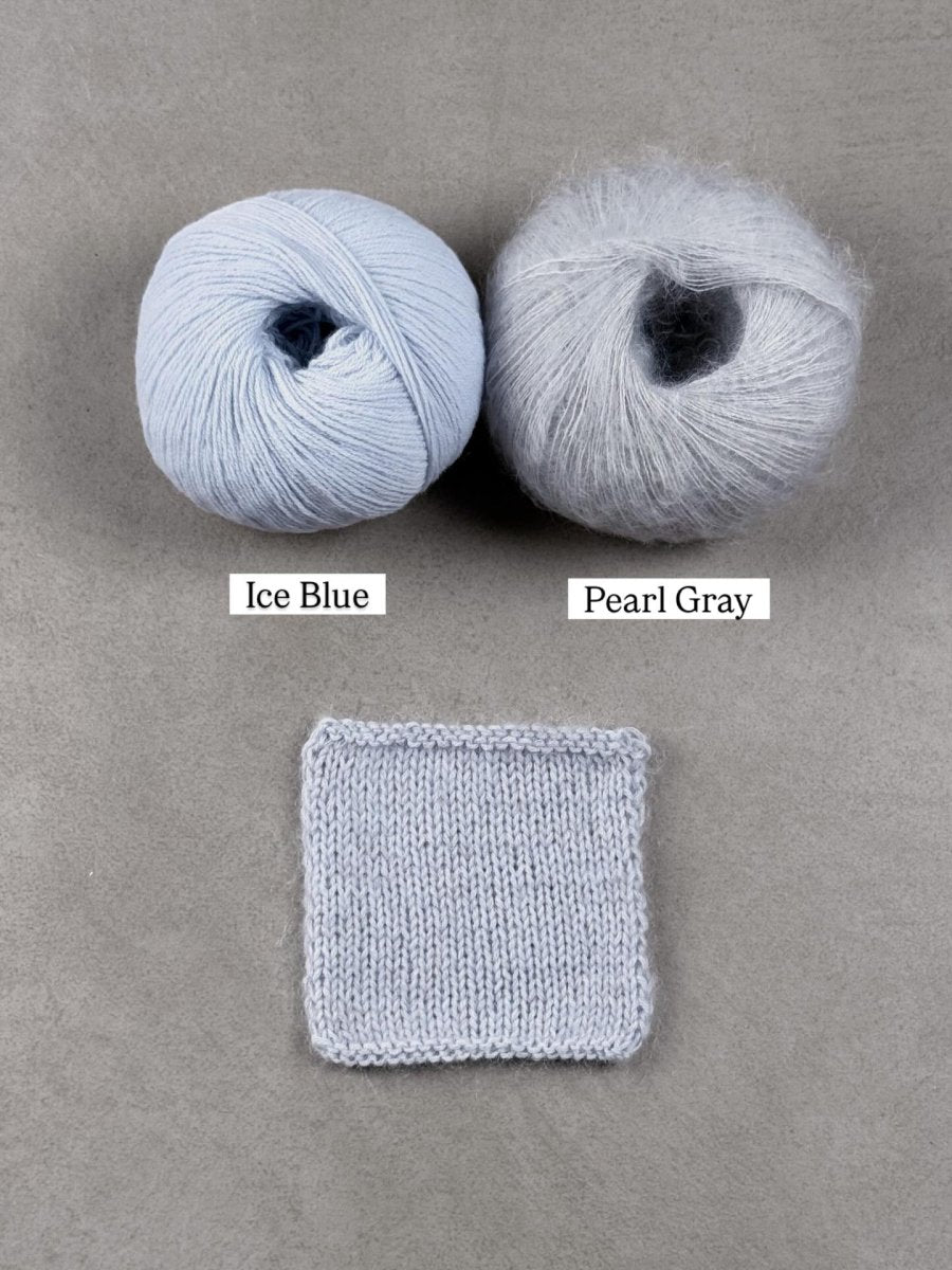 pearl gray ice blue by knitting for olive at Wabi Sabi