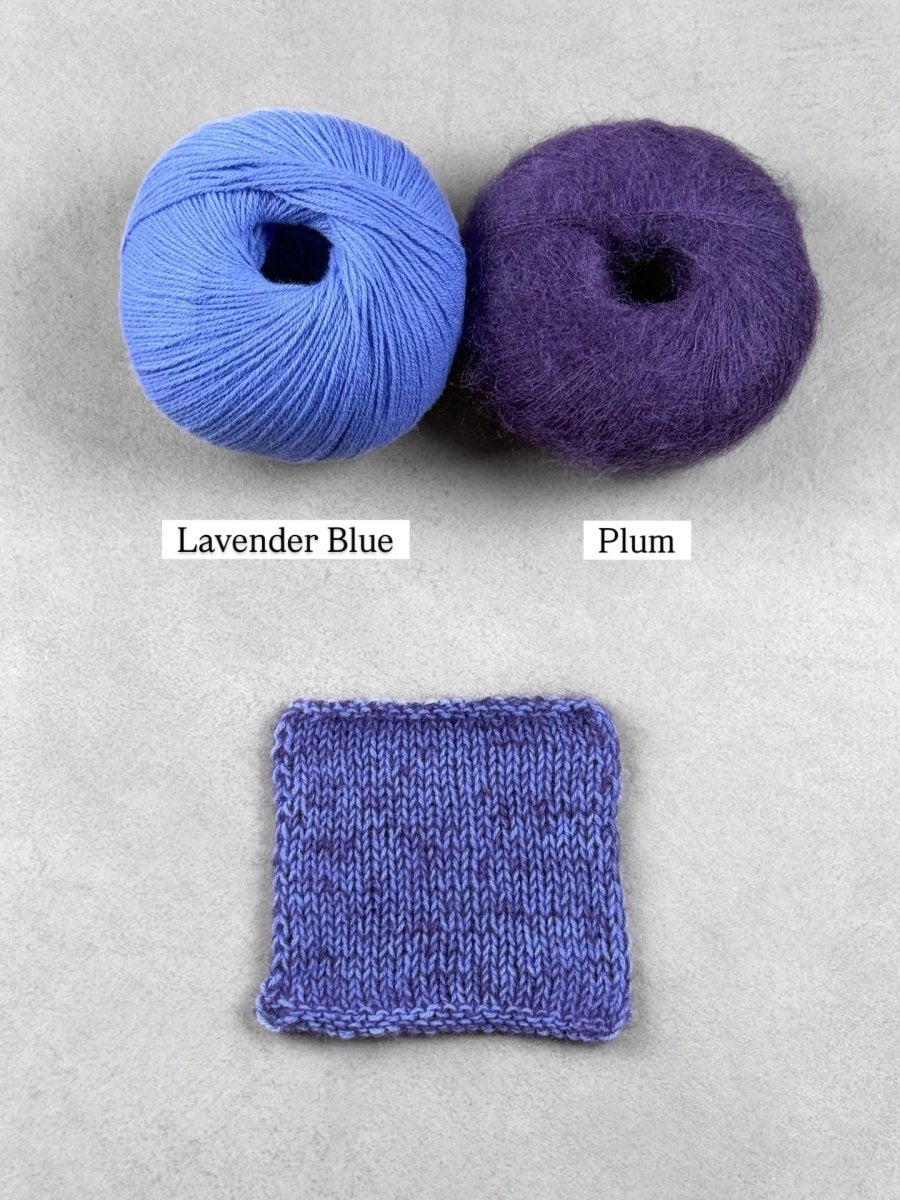 plum lavender blue by knitting for olive at Wabi Sabi
