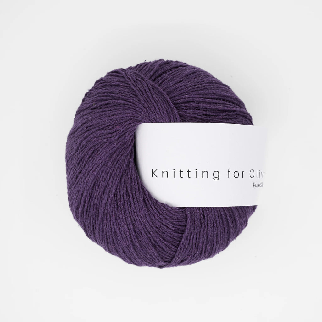 plum pure silk by knitting for olive at Wabi Sabi