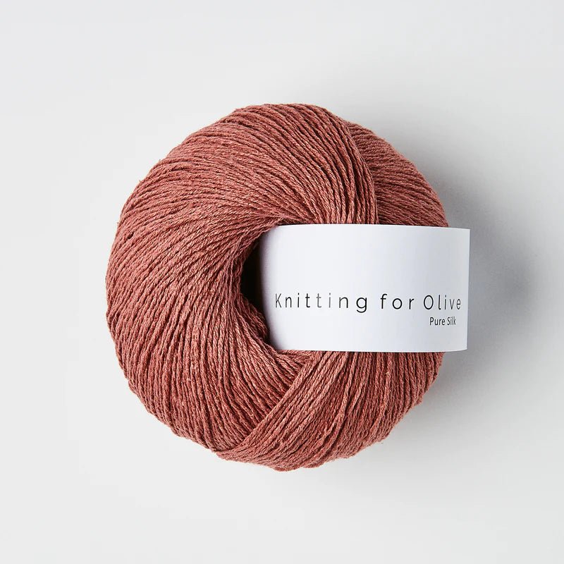 plum rose pure silk by knitting for olive at Wabi Sabi