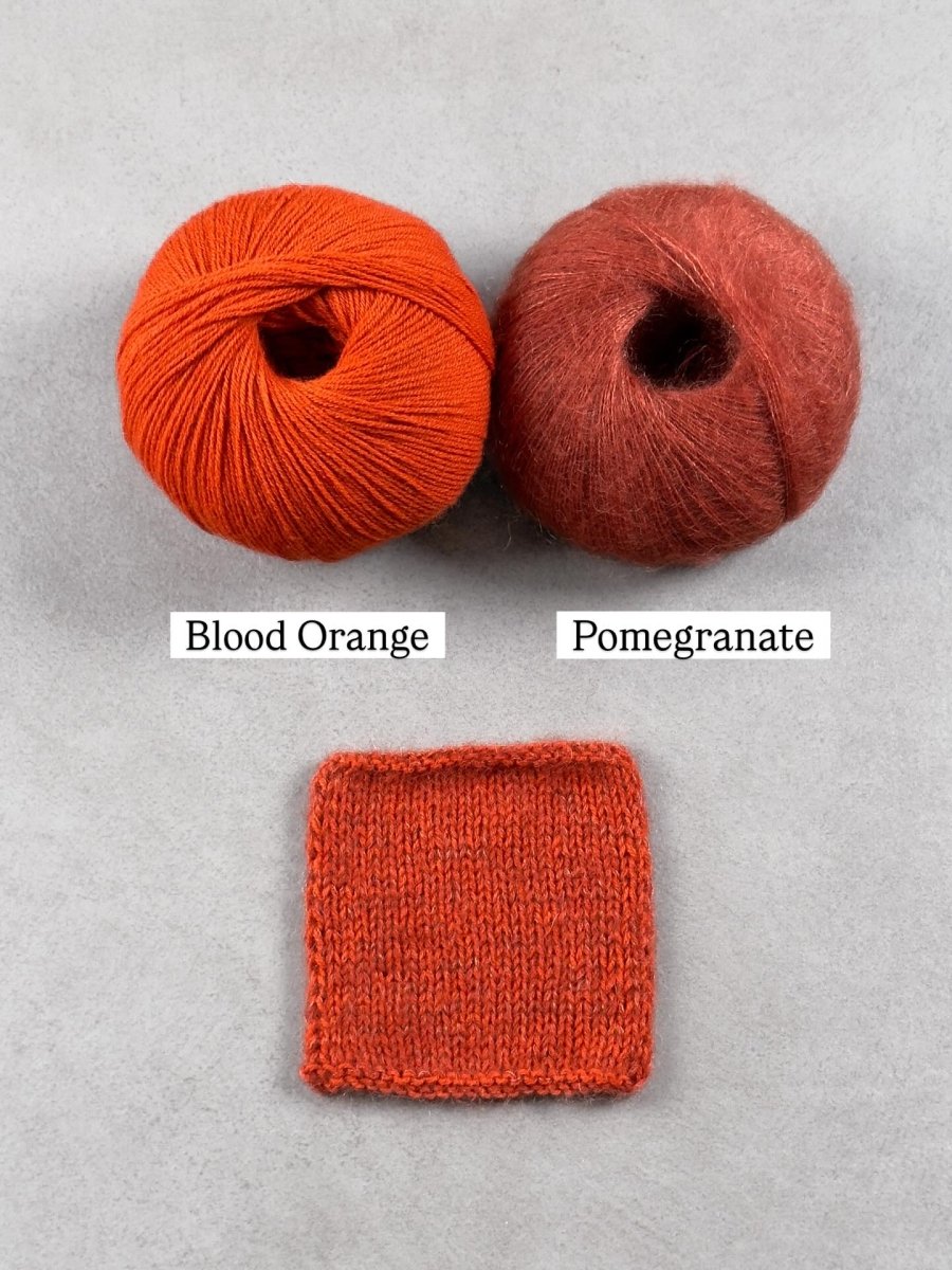 pomegranate blood orange by knitting for olive at Wabi Sabi