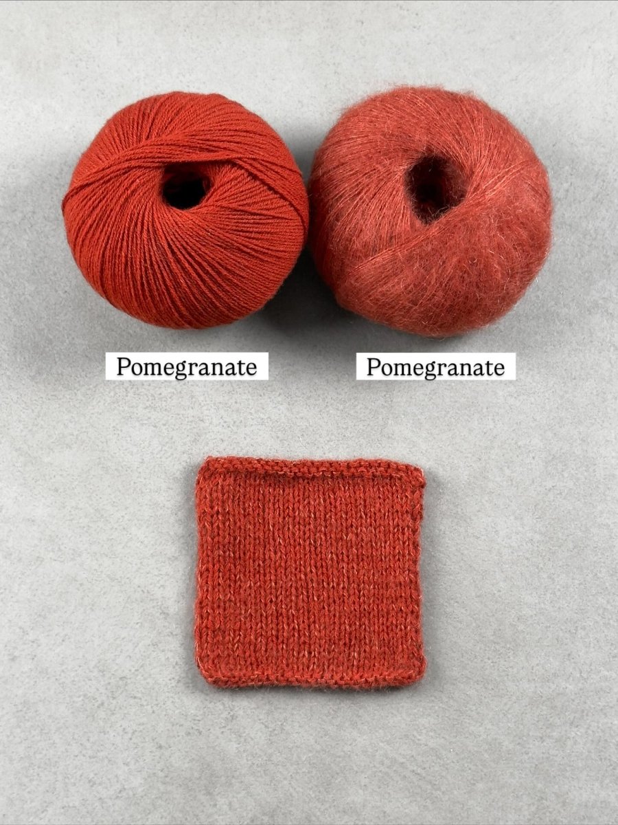 pomegranate pomegranate pairings by knitting for olive at Wabi Sabi